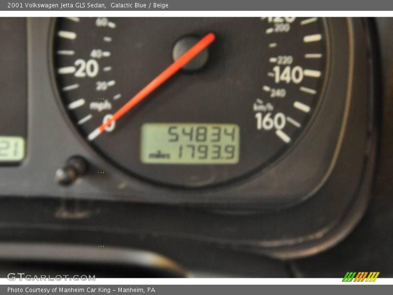Galactic Blue / Beige 2001 Volkswagen Jetta GLS Sedan