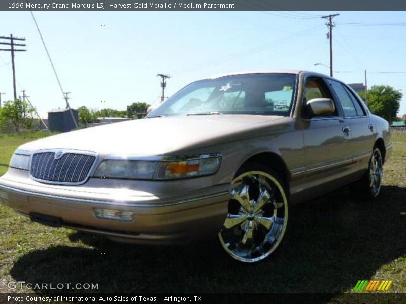 Harvest Gold Metallic / Medium Parchment 1996 Mercury Grand Marquis LS