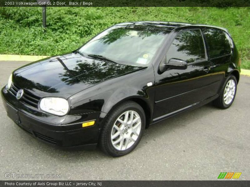 Black / Beige 2003 Volkswagen Golf GL 2 Door