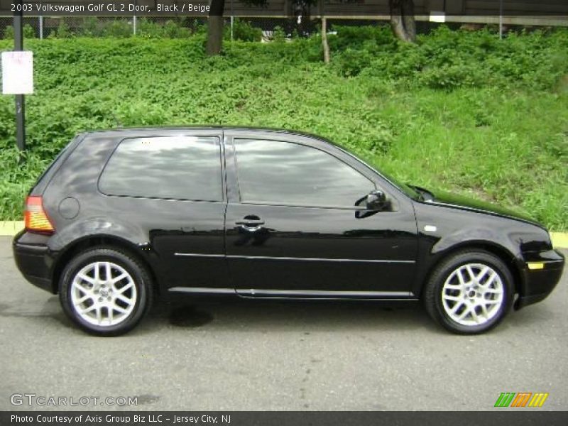 Black / Beige 2003 Volkswagen Golf GL 2 Door