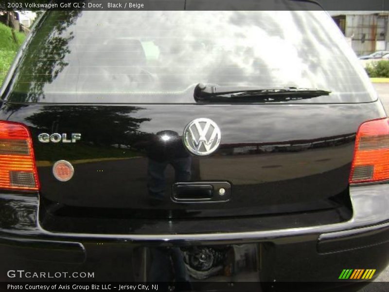 Black / Beige 2003 Volkswagen Golf GL 2 Door