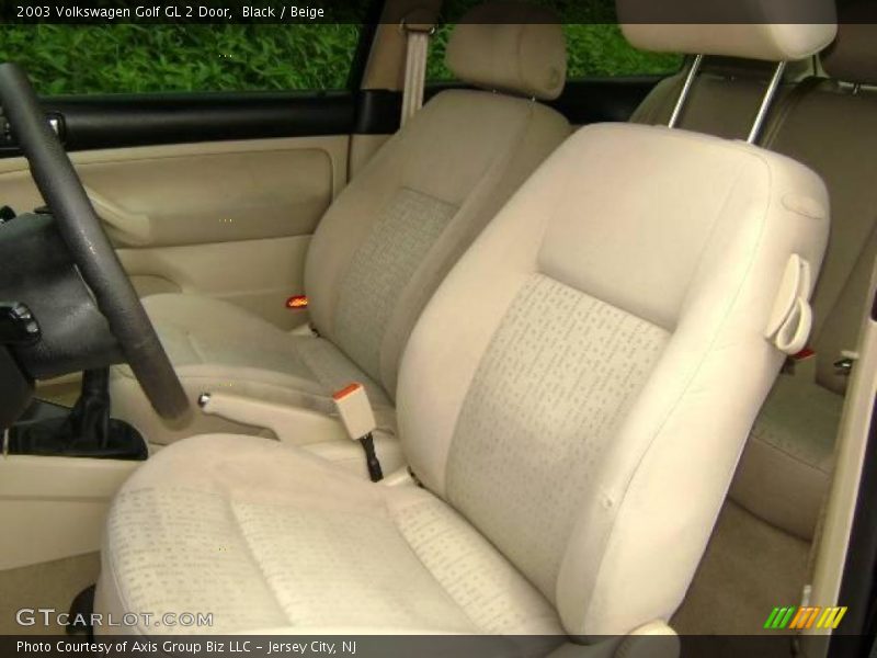 Black / Beige 2003 Volkswagen Golf GL 2 Door