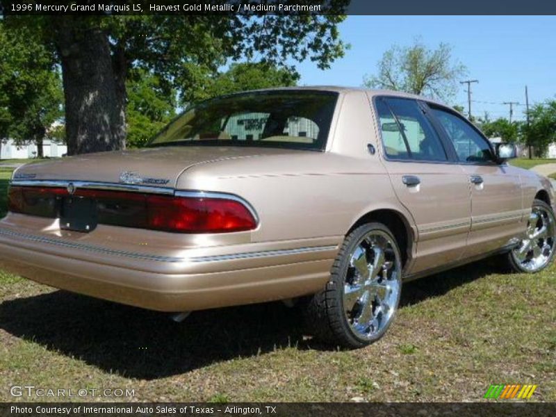 Harvest Gold Metallic / Medium Parchment 1996 Mercury Grand Marquis LS