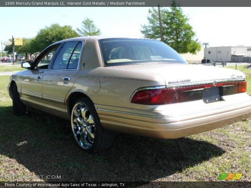 Harvest Gold Metallic / Medium Parchment 1996 Mercury Grand Marquis LS