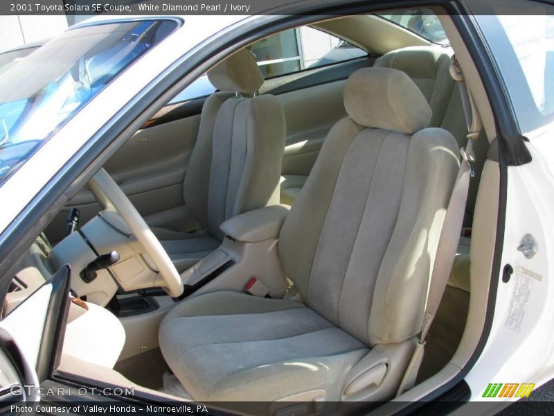 White Diamond Pearl / Ivory 2001 Toyota Solara SE Coupe