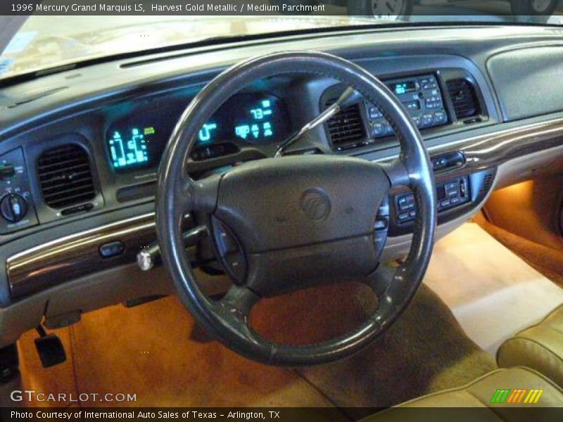 Harvest Gold Metallic / Medium Parchment 1996 Mercury Grand Marquis LS