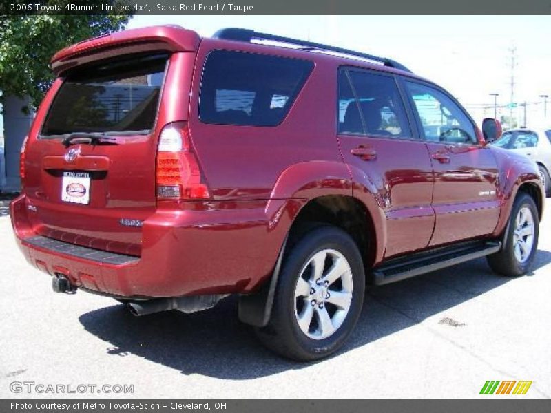 Salsa Red Pearl / Taupe 2006 Toyota 4Runner Limited 4x4