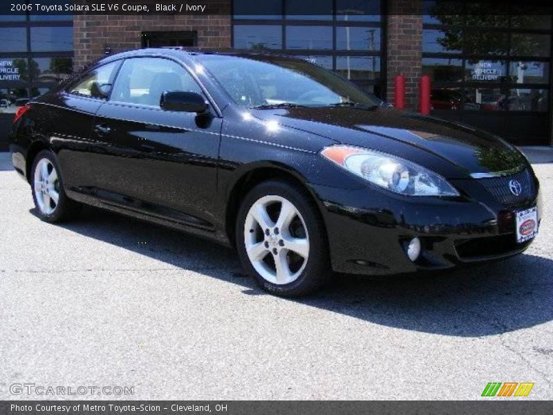 Black / Ivory 2006 Toyota Solara SLE V6 Coupe