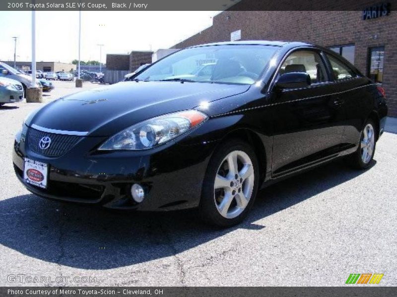 Black / Ivory 2006 Toyota Solara SLE V6 Coupe