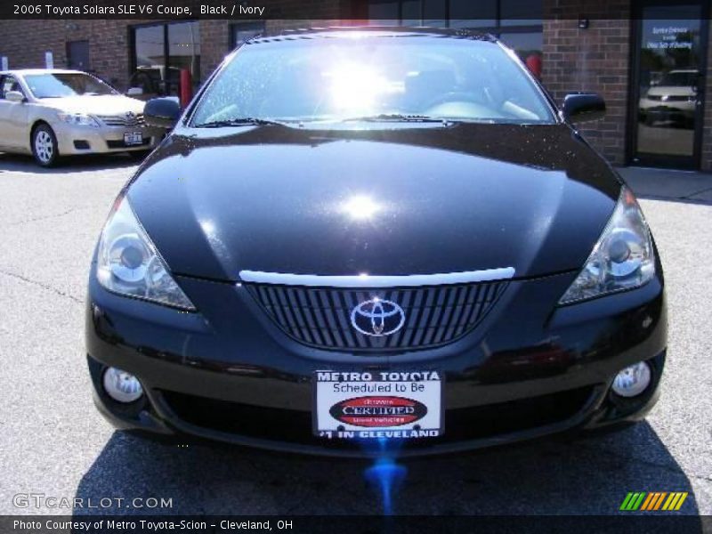 Black / Ivory 2006 Toyota Solara SLE V6 Coupe
