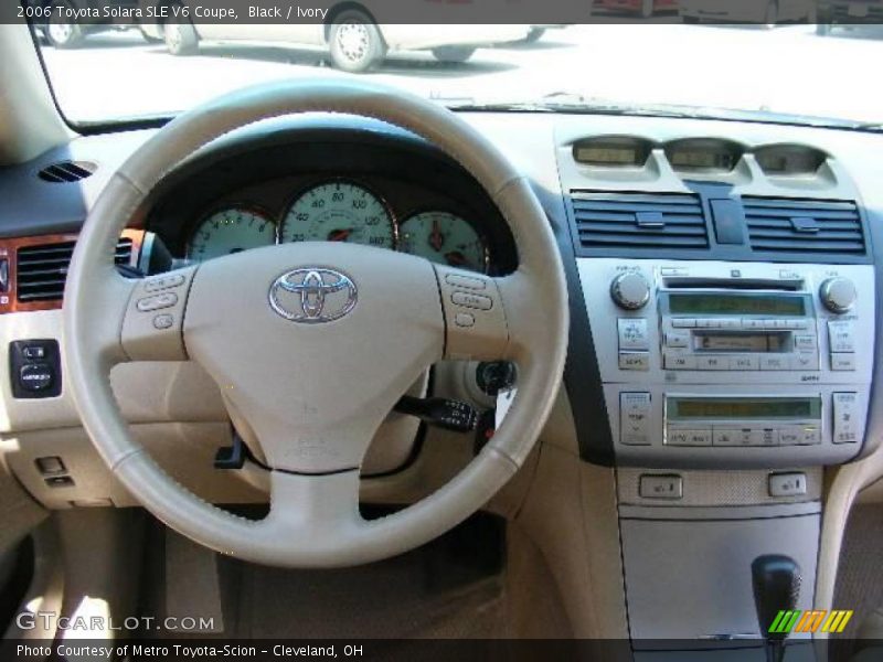 Black / Ivory 2006 Toyota Solara SLE V6 Coupe
