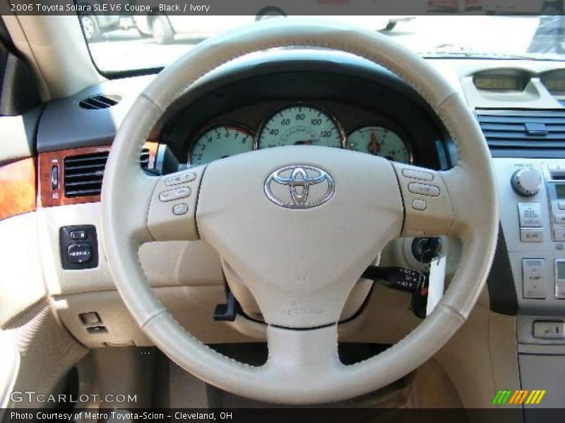 Black / Ivory 2006 Toyota Solara SLE V6 Coupe