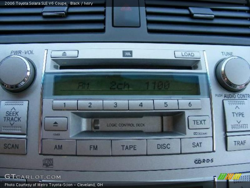 Black / Ivory 2006 Toyota Solara SLE V6 Coupe