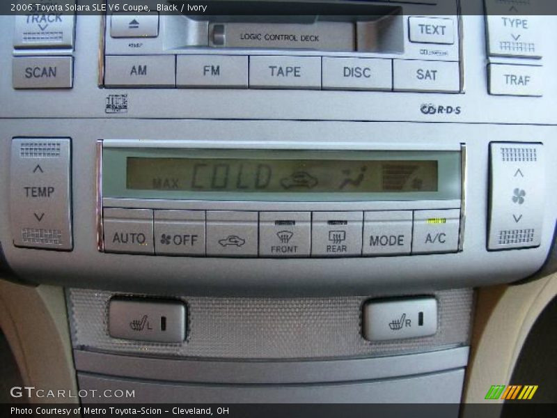 Black / Ivory 2006 Toyota Solara SLE V6 Coupe