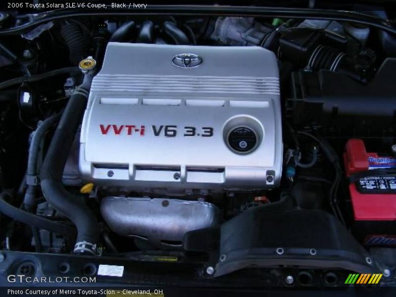 Black / Ivory 2006 Toyota Solara SLE V6 Coupe