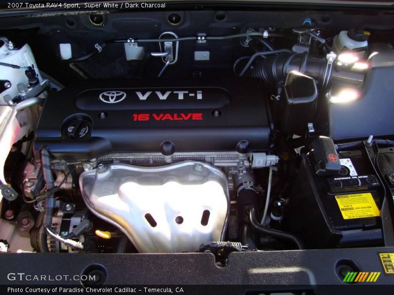 Super White / Dark Charcoal 2007 Toyota RAV4 Sport