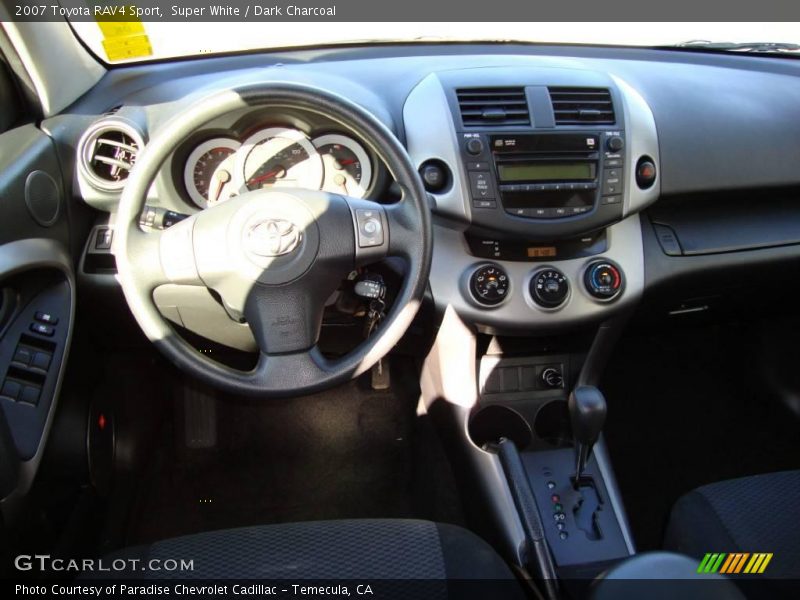 Super White / Dark Charcoal 2007 Toyota RAV4 Sport