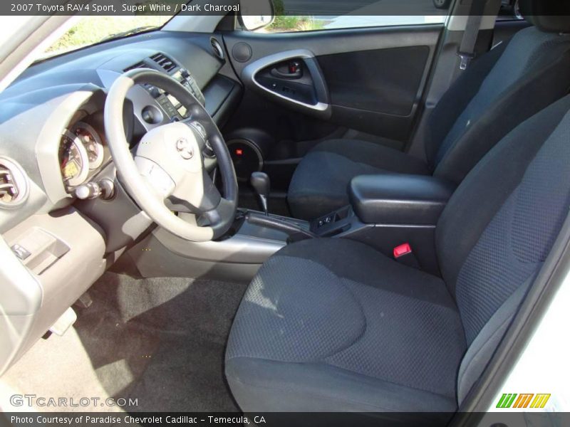 Super White / Dark Charcoal 2007 Toyota RAV4 Sport