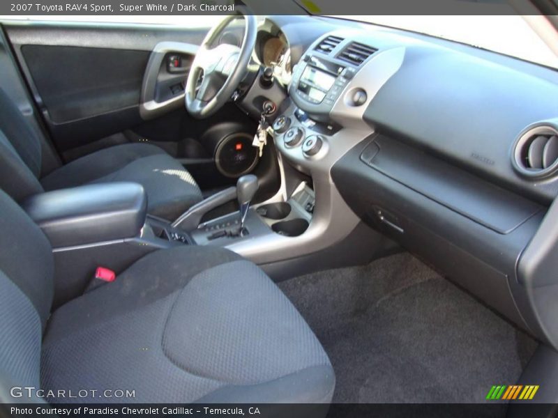 Super White / Dark Charcoal 2007 Toyota RAV4 Sport