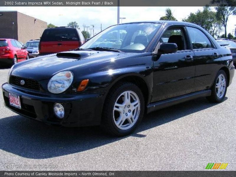 Midnight Black Pearl / Black 2002 Subaru Impreza WRX Sedan