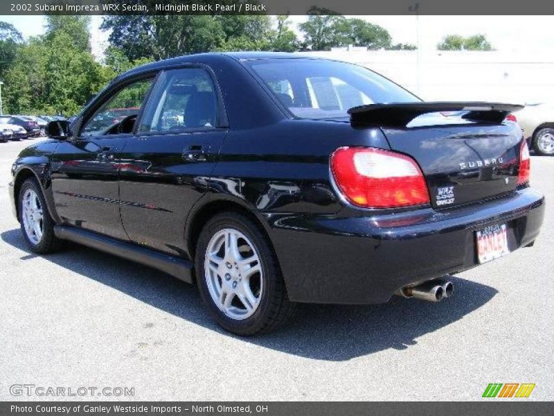 Midnight Black Pearl / Black 2002 Subaru Impreza WRX Sedan