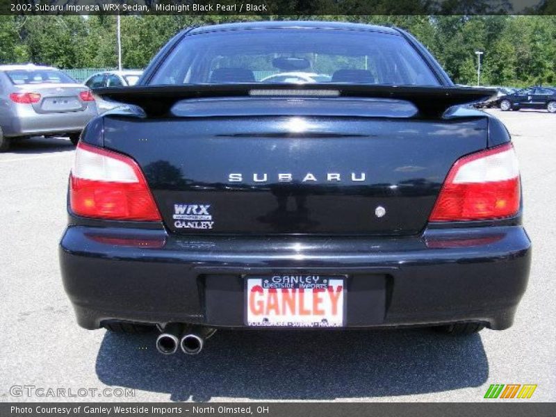 Midnight Black Pearl / Black 2002 Subaru Impreza WRX Sedan