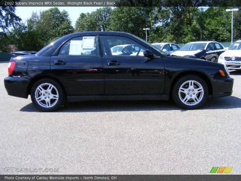 Midnight Black Pearl / Black 2002 Subaru Impreza WRX Sedan