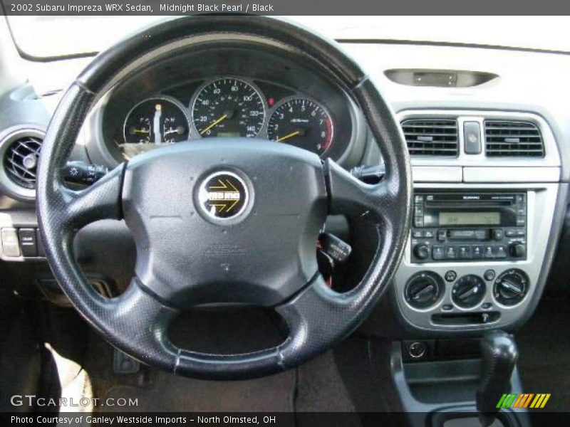 Midnight Black Pearl / Black 2002 Subaru Impreza WRX Sedan