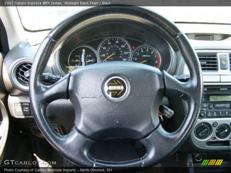 Midnight Black Pearl / Black 2002 Subaru Impreza WRX Sedan
