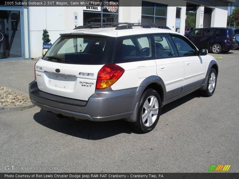 Satin White Pearl / Off Black 2005 Subaru Outback 2.5XT Wagon