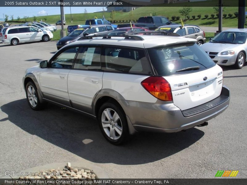Satin White Pearl / Off Black 2005 Subaru Outback 2.5XT Wagon