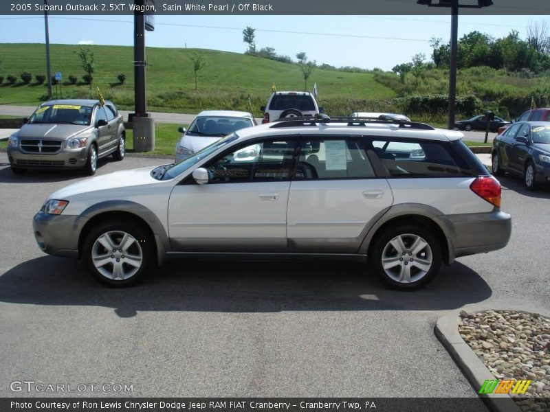 Satin White Pearl / Off Black 2005 Subaru Outback 2.5XT Wagon