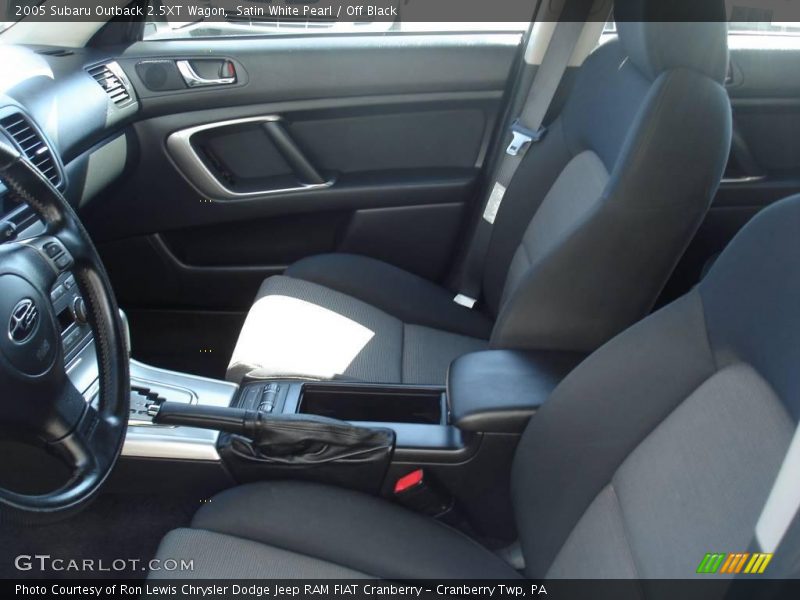 Satin White Pearl / Off Black 2005 Subaru Outback 2.5XT Wagon