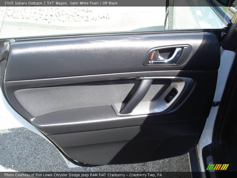 Satin White Pearl / Off Black 2005 Subaru Outback 2.5XT Wagon