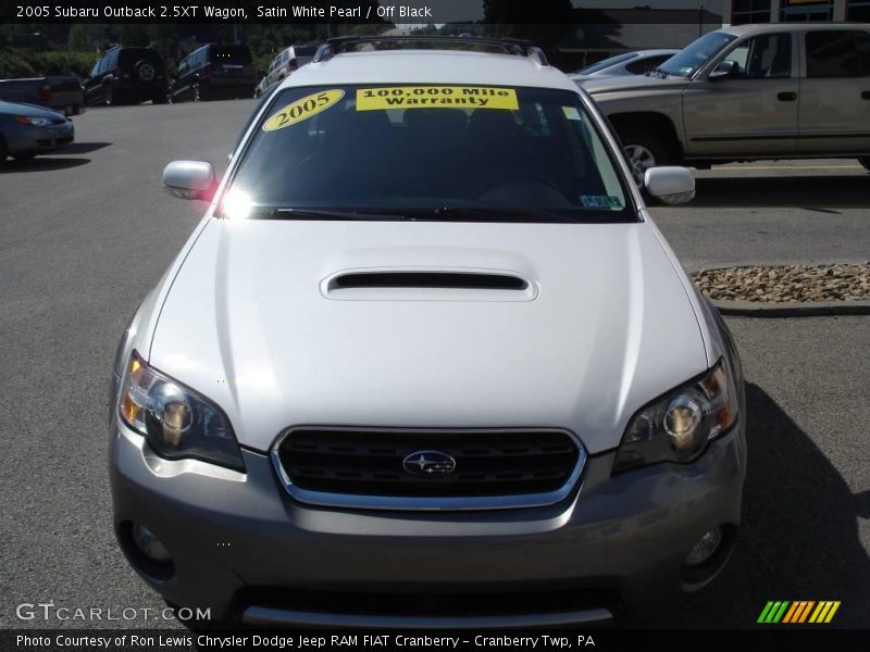 Satin White Pearl / Off Black 2005 Subaru Outback 2.5XT Wagon