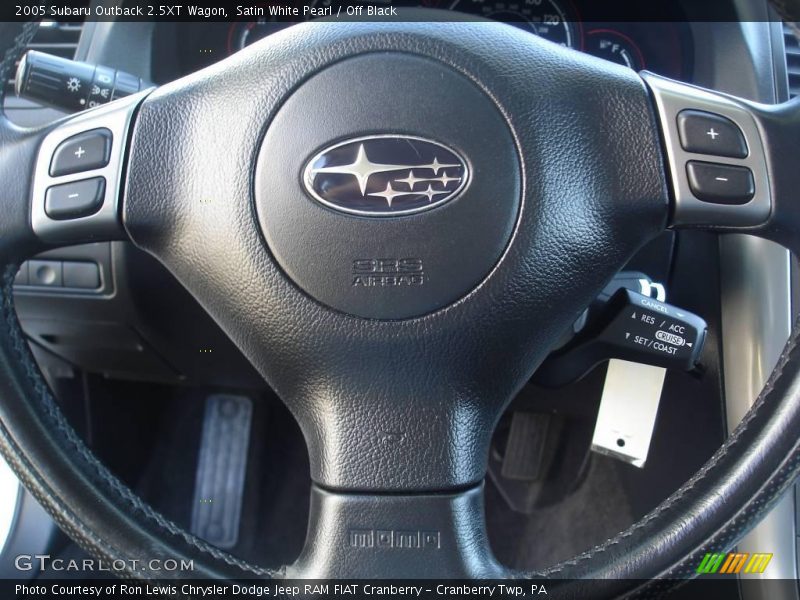 Satin White Pearl / Off Black 2005 Subaru Outback 2.5XT Wagon