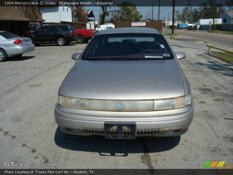 Champagne Metallic / Burgundy 1994 Mercury Sable GS Sedan