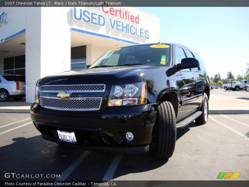 Black / Dark Titanium/Light Titanium 2007 Chevrolet Tahoe LT