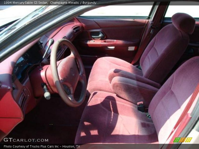 Champagne Metallic / Burgundy 1994 Mercury Sable GS Sedan