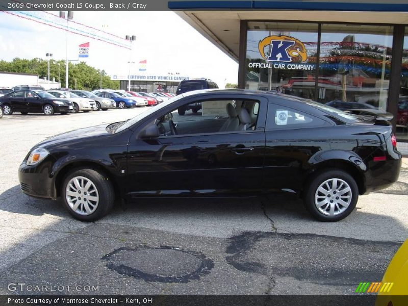 Black / Gray 2009 Chevrolet Cobalt LS Coupe