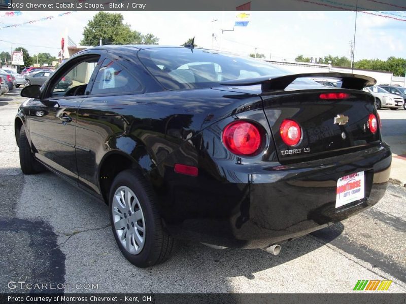 Black / Gray 2009 Chevrolet Cobalt LS Coupe