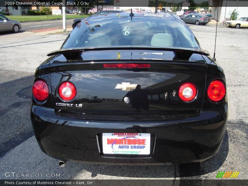 Black / Gray 2009 Chevrolet Cobalt LS Coupe