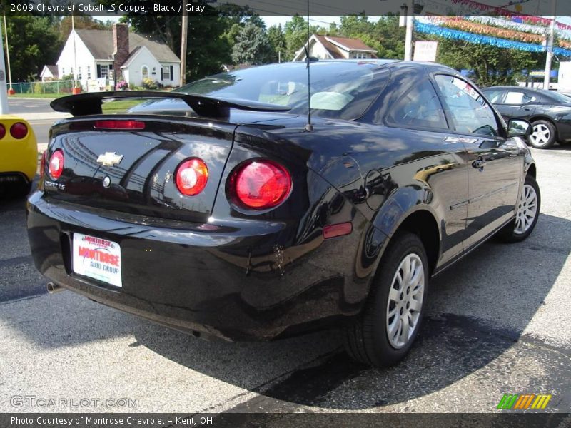 Black / Gray 2009 Chevrolet Cobalt LS Coupe
