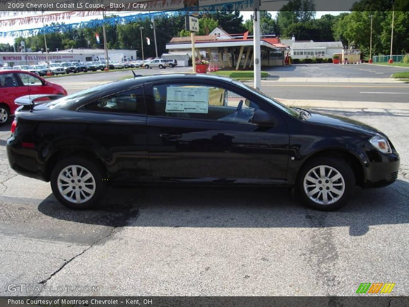 Black / Gray 2009 Chevrolet Cobalt LS Coupe