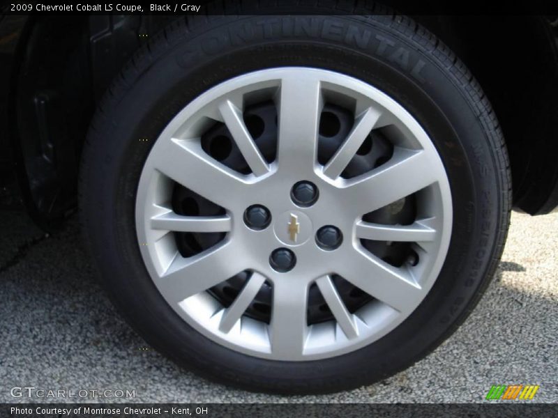 Black / Gray 2009 Chevrolet Cobalt LS Coupe
