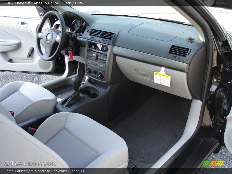 Black / Gray 2009 Chevrolet Cobalt LS Coupe