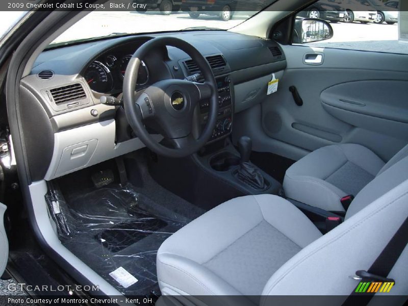 Black / Gray 2009 Chevrolet Cobalt LS Coupe