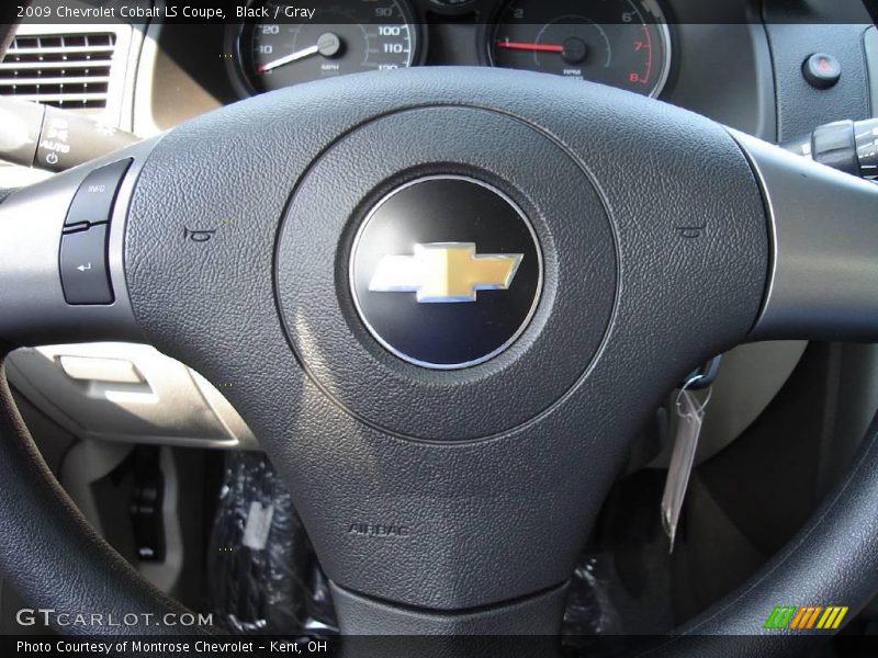 Black / Gray 2009 Chevrolet Cobalt LS Coupe