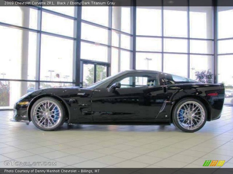 Black / Ebony/Dark Titanium Gray 2009 Chevrolet Corvette ZR1