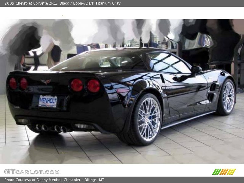 Black / Ebony/Dark Titanium Gray 2009 Chevrolet Corvette ZR1
